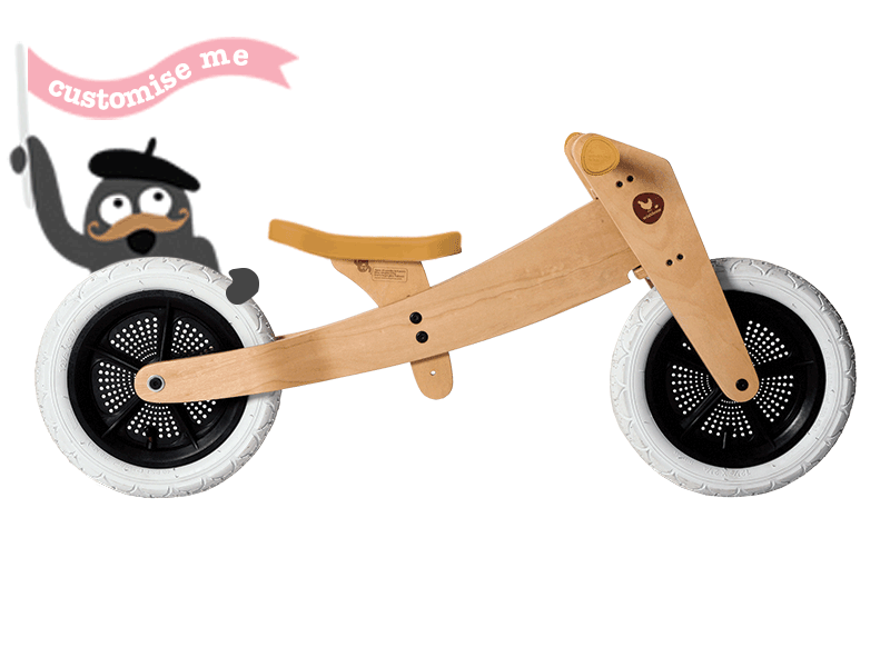 natrual wooden bike custom